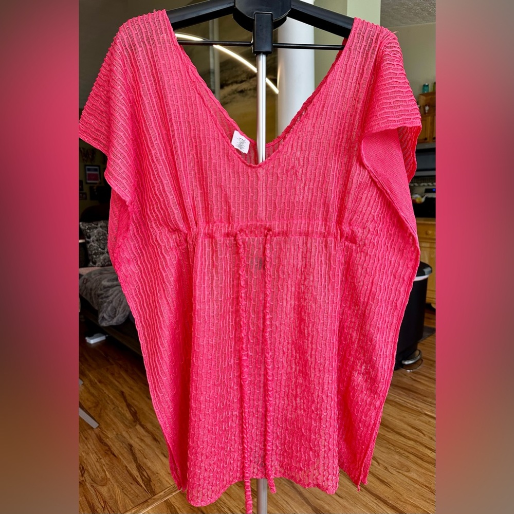 Vibrant Pink Swim Coverup for Women